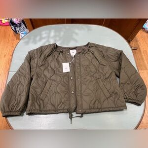 Chic Olive Quilted Women's Puffer Jacket